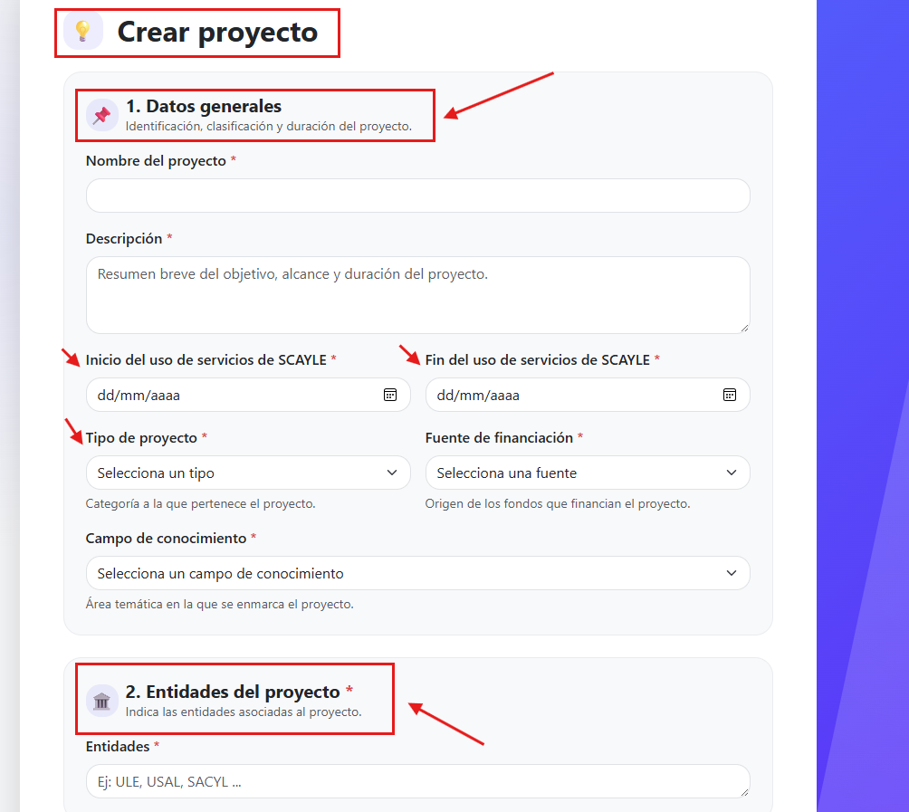 Datos generales del proyecto