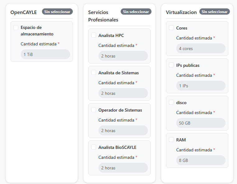 Servicios disponibles (parte 2)