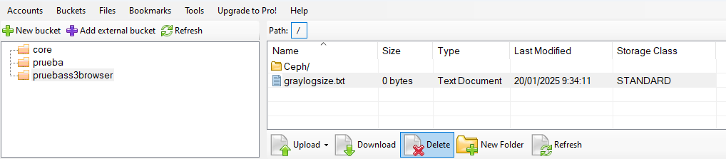 delete